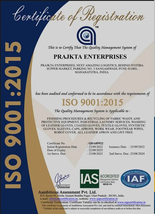 ISO 9001 2015 quality management certification